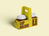 Cup Holder Mockup Isometric View Preview 2