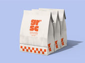 Food Paper Bag Mockup Half Side View Preview 2