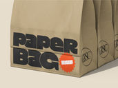 Food Paper Bag Mockup Half Side View Preview 5