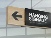 Hanging Signage Mockup Detail View Preview 3