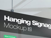 Hanging Signage Mockup Detail View Preview 5