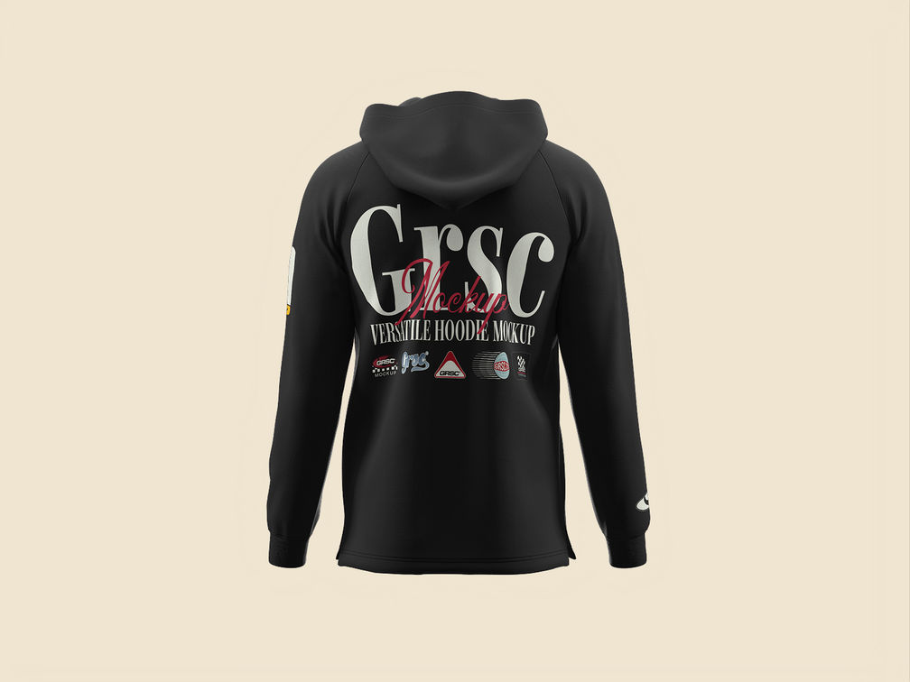 Hoodie Mockup Back View Preview 1