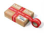 Mailing Box With Tape Mockup Isometric Preview 3