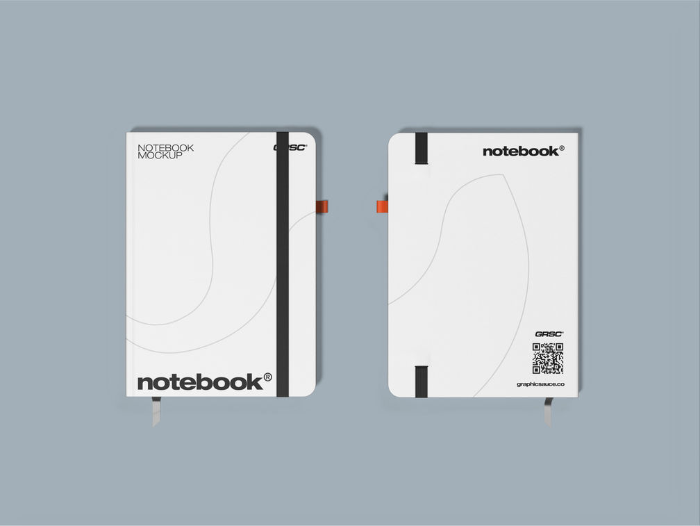 Notebook Mockup Top View Preview 1