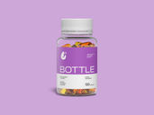 Pill Capsule Bottle Mockup Front View Preview 2