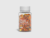 Pill Capsule Bottle Mockup Front View Preview 3