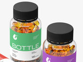 Pill Capsule Bottle Mockup Stack It View Preview 5
