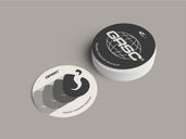 Round Coaster Mockup Isometric Preview 2