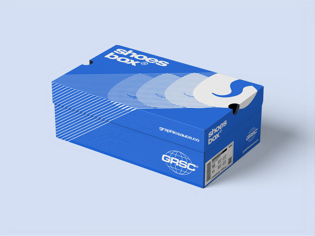 Shoes Box Mockup Isometric Preview 1