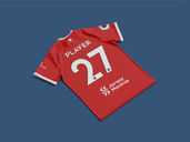 Soccer Jersey Mockup Back Half Side View Preview 3
