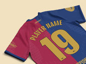 Soccer Jersey Mockup Back Half Side View Preview 4