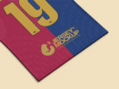 Soccer Jersey Mockup Back Half Side View Preview 5