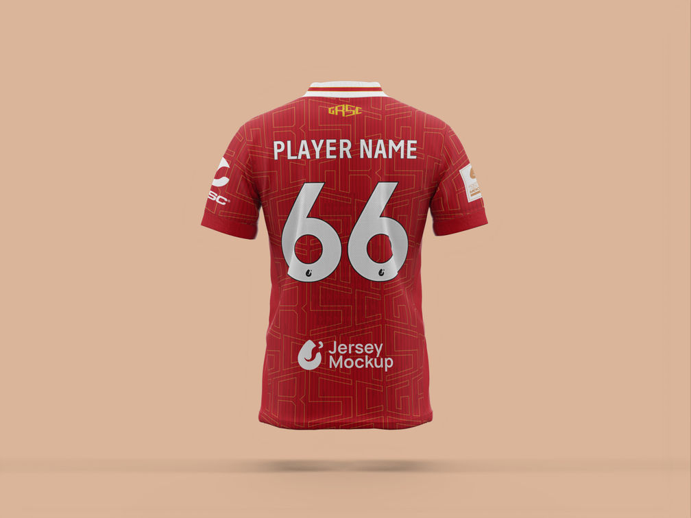Soccer Jersey Mockup Back View Preview 1
