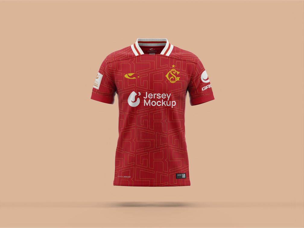 Soccer Jersey Mockup Front View Preview 1