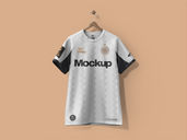 Soccer Jersey With Hanger Mockup Front View Preview 2
