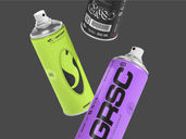 Spray Can Mockup Flying View Preview 2