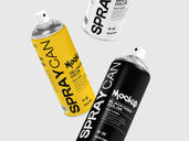 Spray Can Mockup Flying View Preview 3