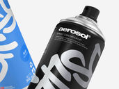 Spray Can Mockup Flying View Preview 5