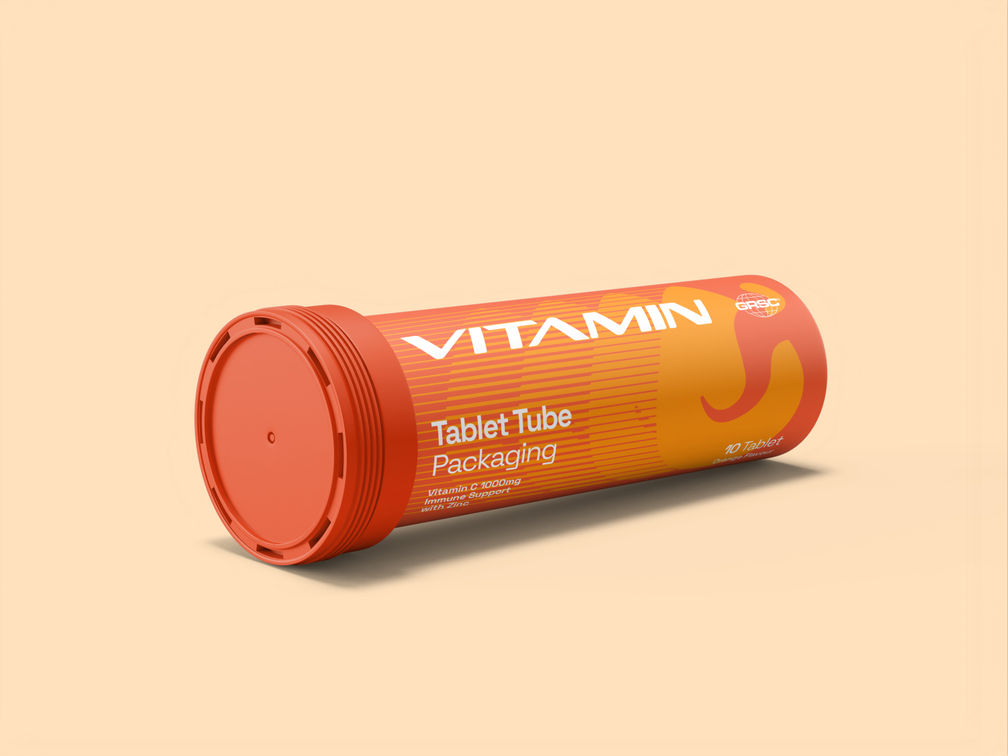 Tablet Tubes Mockup Half Side View Preview 1