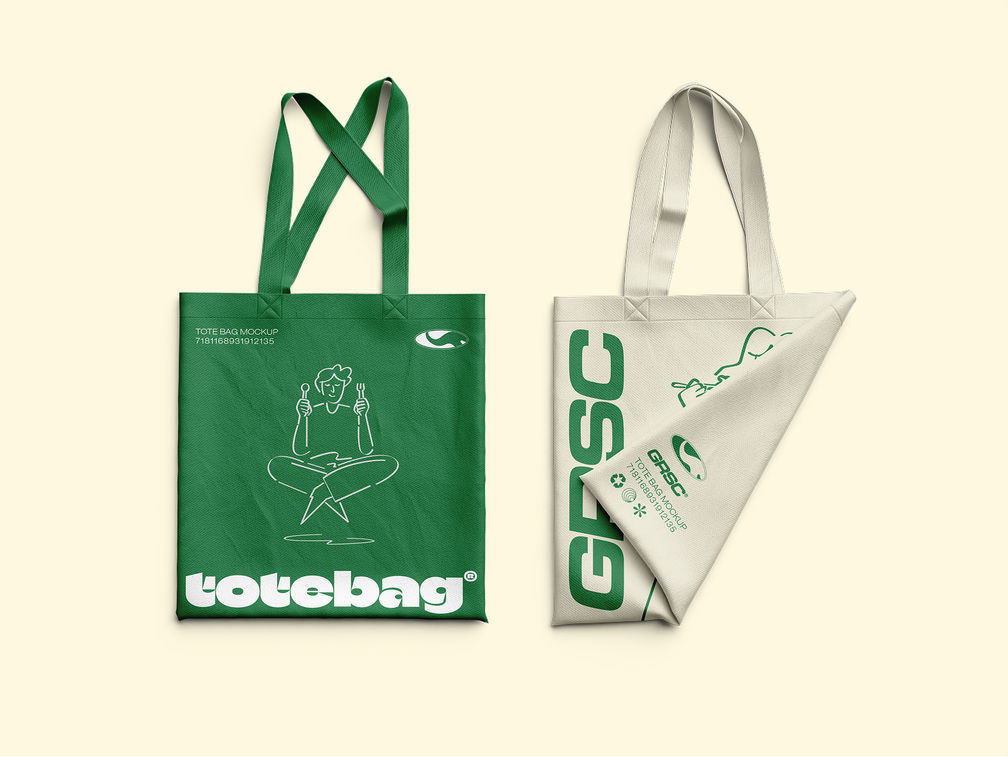 Tote Bag Mockup Top View Preview 1