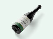 Wine Glass Bottle Mockup Half Side View Preview 2