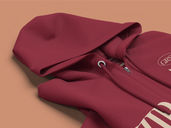 Zipper Hoodie Mockup Isometric Preview 4