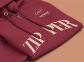 Zipper Hoodie Mockup Isometric Preview 5