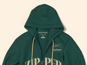 Zipper Hoodie Mockup Top View Preview 4