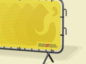 Barrier Banner Mockup Front View Preview 5