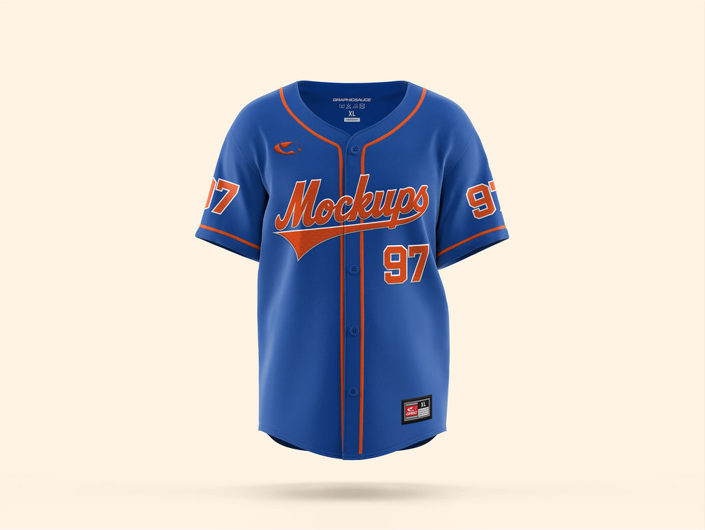 Baseball Jersey Mockup Front View Preview 1