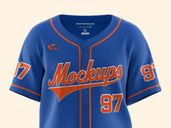 Baseball Jersey Mockup Front View Preview 4