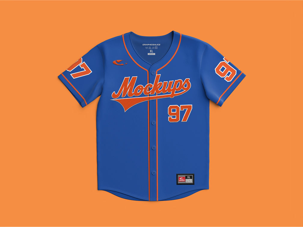 Baseball Jersey Mockup Top View Preview 1