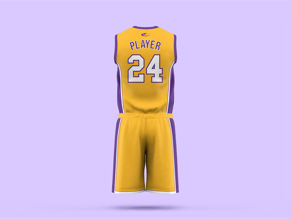 Basketball Jersey Mockup Back View Preview 1