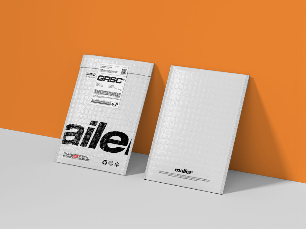 Bubble Mailer Mockup Front View Preview 1
