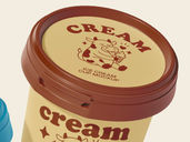 Bucket Ice Cream Cup Mockup Flying View Preview 5