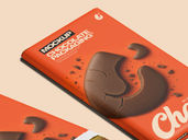 Chocolate Bar Packaging Mockup Half Side View Preview 5