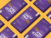 Chocolate Bar Packaging Mockup Top View Preview 2