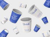 Coffe Cup Mockup Flying View Preview 3