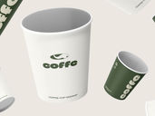 Coffe Cup Mockup Flying View Preview 4