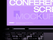 Conference Screen Mockup Front View Preview 4
