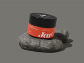 Cosmetic Jar With Stone Mockup Half Side View Preview 2