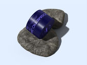 Cosmetic Jar With Stone Mockup Isometric View Preview 2