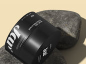Cosmetic Jar With Stone Mockup Isometric View Preview 5