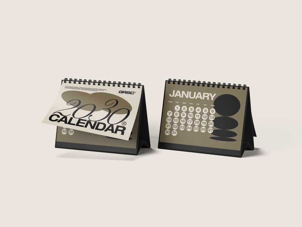 Desk Calendar Mockup Front View Preview 1 1
