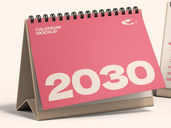 Desk Calendar Mockup Side View Preview 4 1