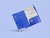 Document Folder Mockup Flying View Preview 2