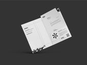 Document Folder Mockup Flying View Preview 3