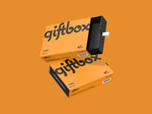 Drawer Gift Box Mockup Flying View Preview 2