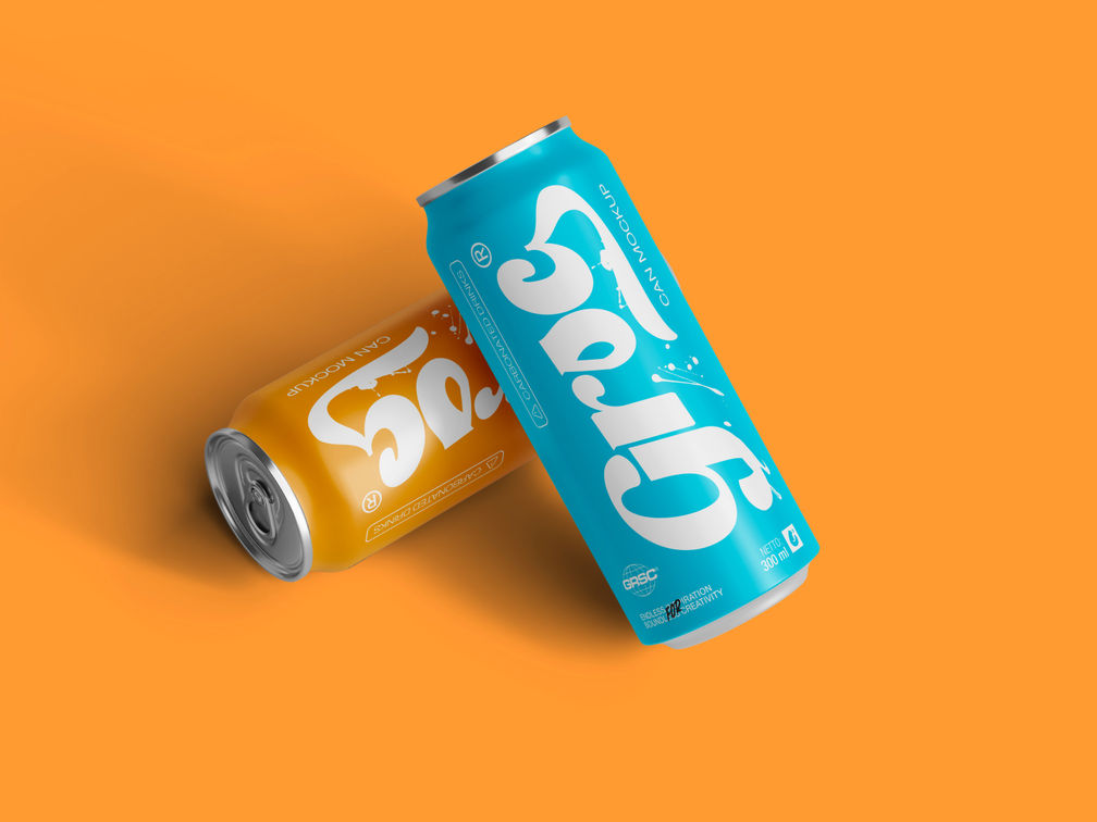 Drink Can Mockup Side View Preview 1