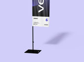 Event Vertical Flag Mockup Half Side View Preview 5